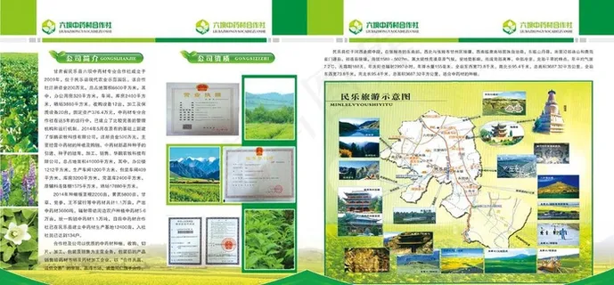 农业 绿色 折页图片