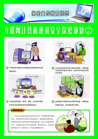 互联网计算机使用安全保密须知图片