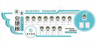 业绩榜文化墙荣誉墙照片墙财务图片