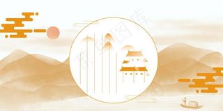 简约中式背景图片