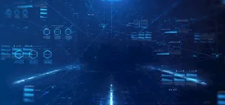 蓝色商务科技背景图片