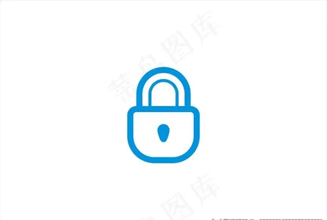 安全锁图标矢量图片