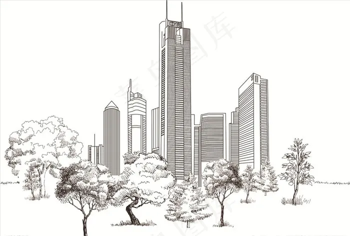城市矢量图图片eps,ai矢量模版下载