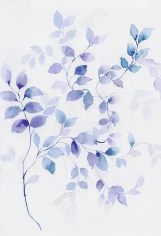 原创水彩手绘艺术花卉素材图片