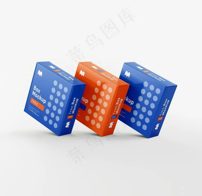 盒子样机图片(3000X3000(DPI:300))psd模版下载