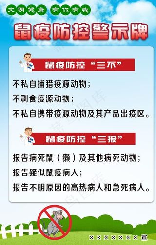鼠疫防控警示牌图片