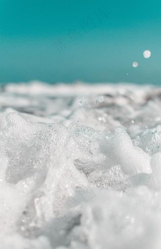 浪花泡沫图片