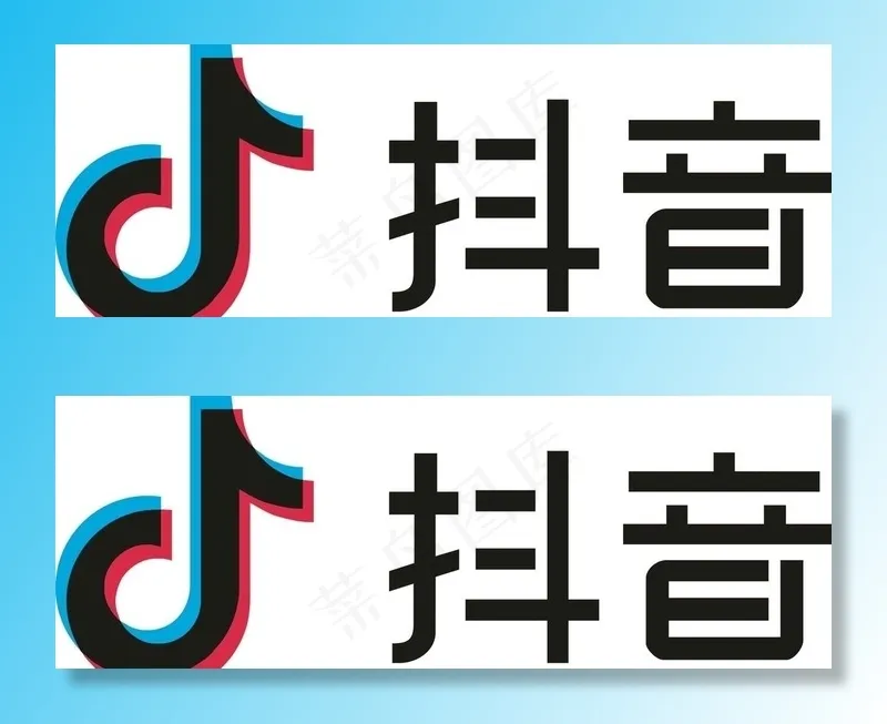 抖音logo图片cdr矢量模版下载