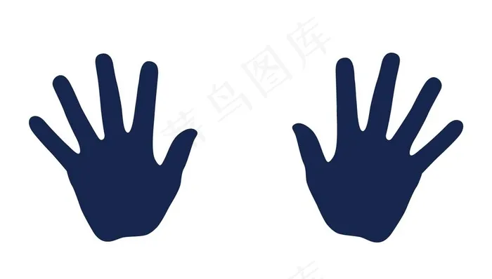 手印图片ai矢量模版下载