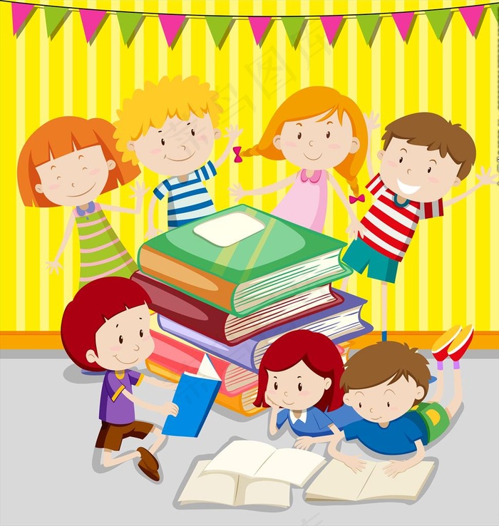 卡通儿童插画图片