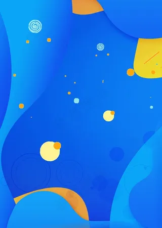 卡通插画蓝色儿童星球梦幻背景图片