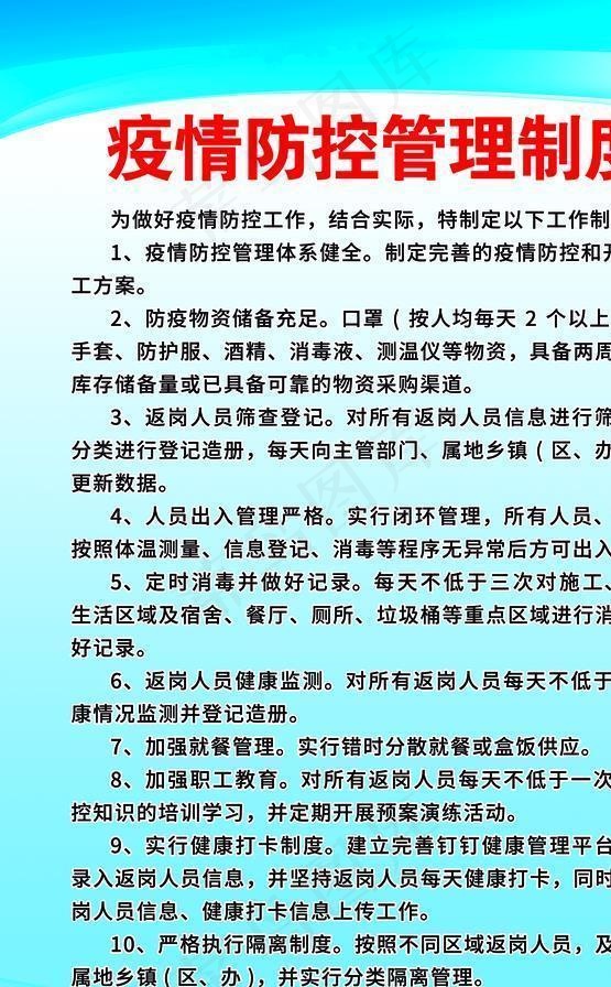 新冠肺炎疫情防控制度图片(3150X4724(DPI:200))psd模版下载