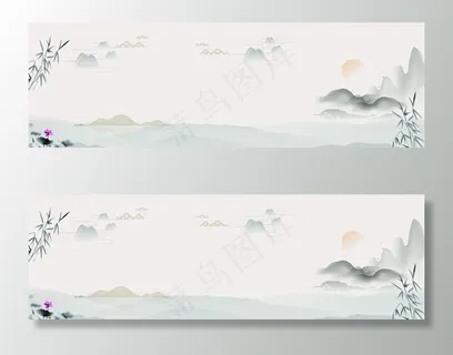 中国风山水背景图片