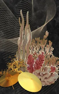 中式古典晶瓷装饰画图片