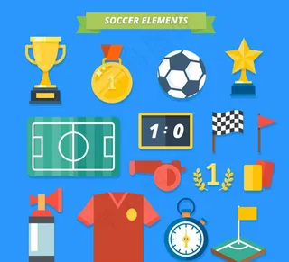 创意足球元素图片
