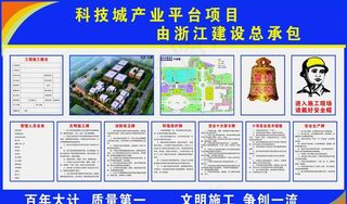 工地形象牌图片