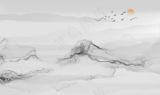 新中式线条图片