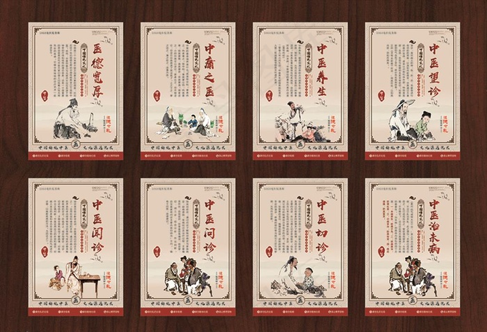 中医文化中医养生挂图图片(550X800)cdr矢量模版下载
