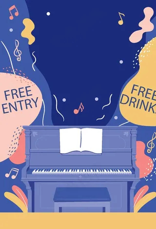 潮流音乐会海报背景图片