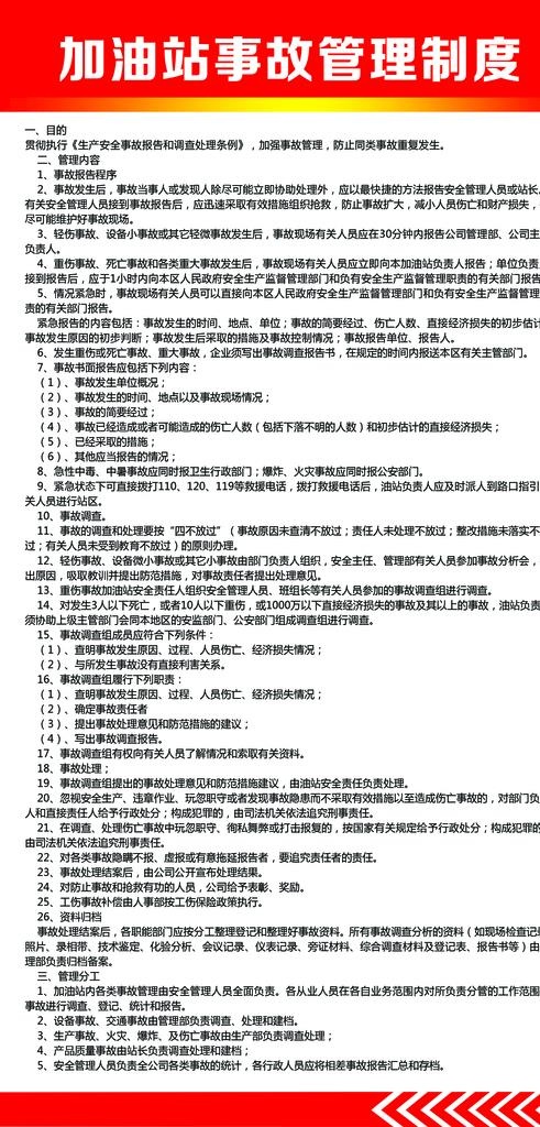 加油站 事故管理制度图片psd模版下载