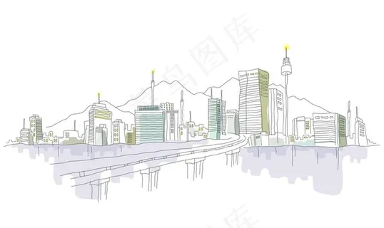 城市手绘壁纸图片 城市手绘壁纸图片