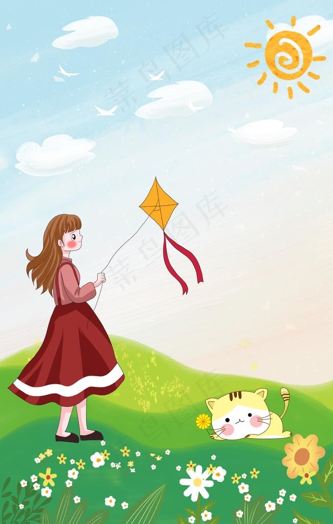 春天图片(3545X5315(DPI:150))psd模版下载