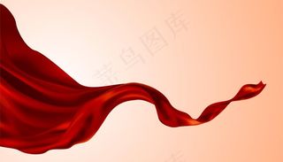 矢量红布图片