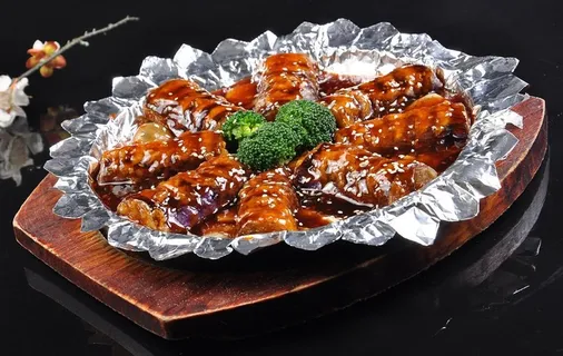 铁板琵琶茄子图片 铁板琵琶茄子图片