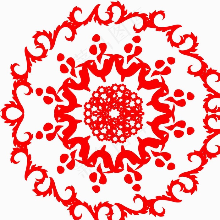 圆形花纹图片cdr矢量模版下载