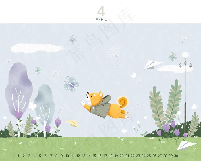 创意小清新卡通插画图片(4606X3839(DPI:300))psd模版下载