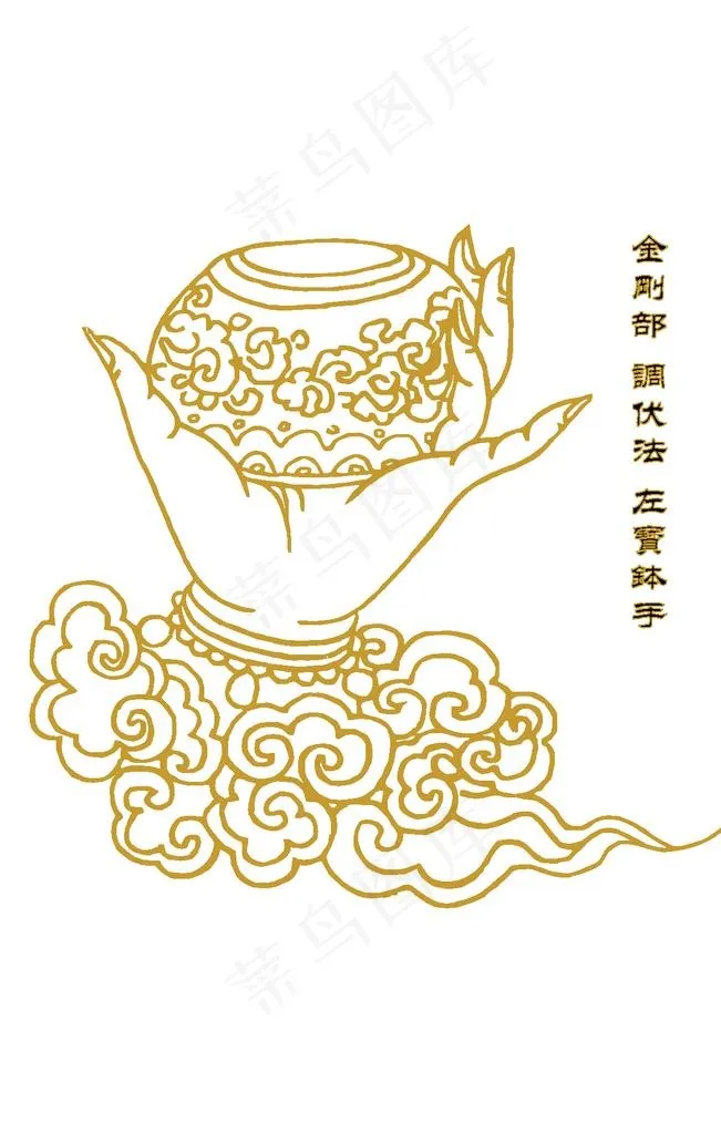 金刚部 调伏法 左宝钵手图片ai矢量模版下载