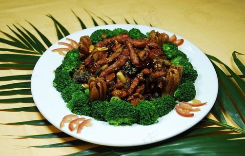 菊花蒙古肉图片