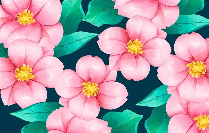 花朵图片ai矢量模版下载