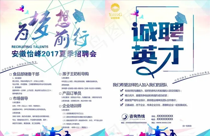 招聘海报招聘单页图片(3543X4808(DPI:428))psd模版下载