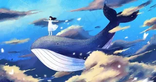 唯美动漫空鲸图片