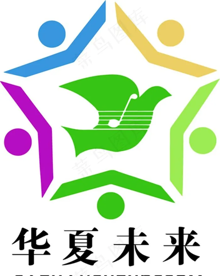 华夏未来标志图片ai矢量模版下载