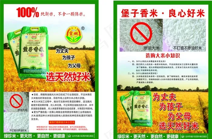 大米宣传单图片cdr矢量模版下载