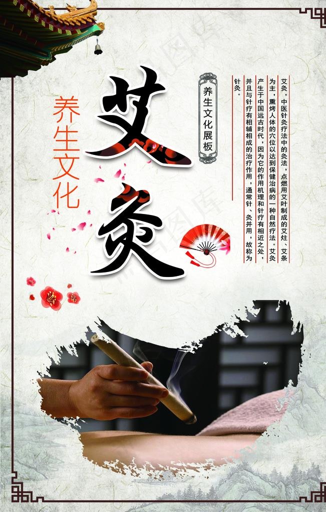 中医艾灸图片(3544X5314(DPI:150))psd模版下载