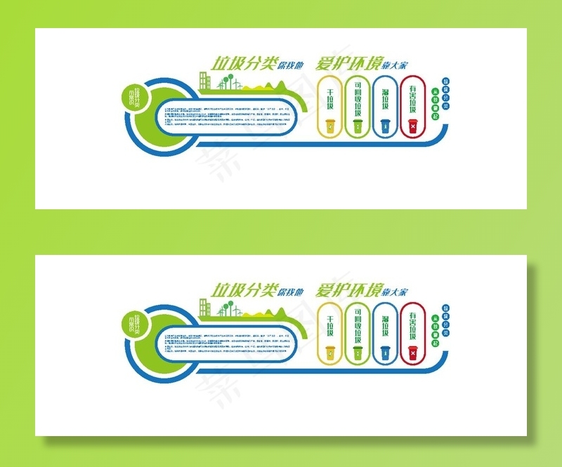 垃圾类文化墙图片