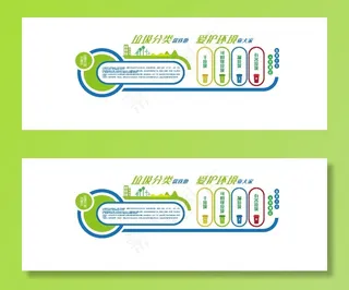 垃圾类文化墙图片