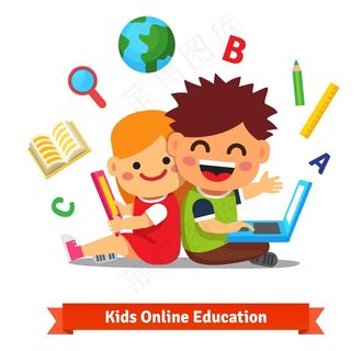 矢量儿童插画图片