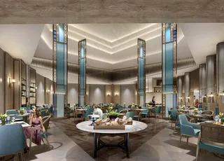 酒店豪华餐厅效果图图片