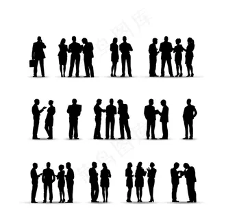 商务人物剪影图片