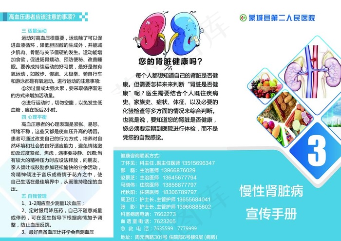 慢性肾病宣传手册 3图片