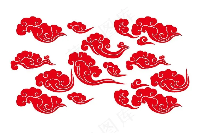 祥云图片ai矢量模版下载