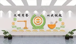 食堂文化墙图片