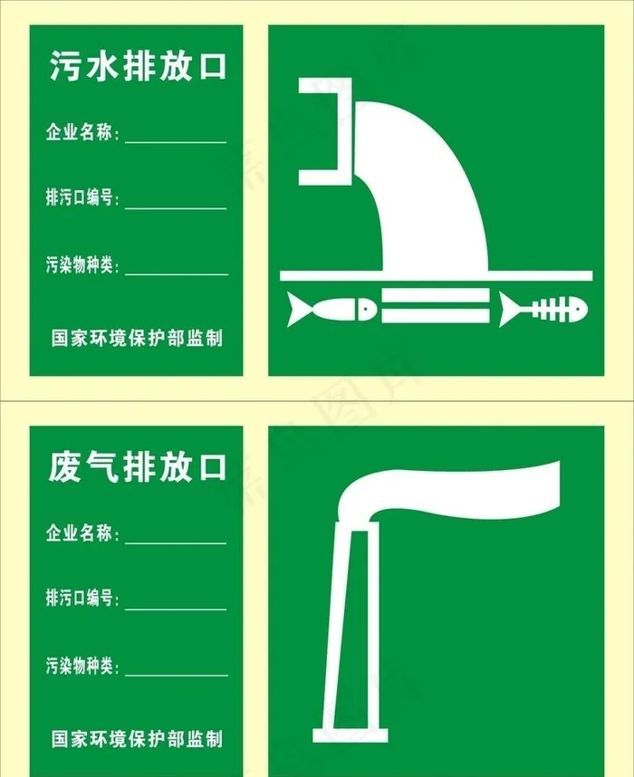 废气 废水图片cdr矢量模版下载