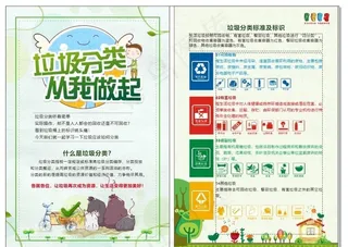 垃圾分类宣传单图片