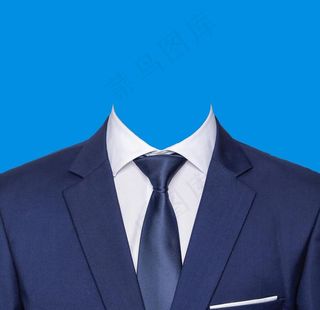 男领带证件照图片