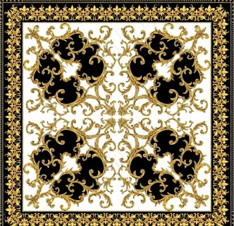 大牌花方巾图图片